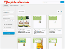 Tablet Screenshot of pflanzliches-eiweiss.de